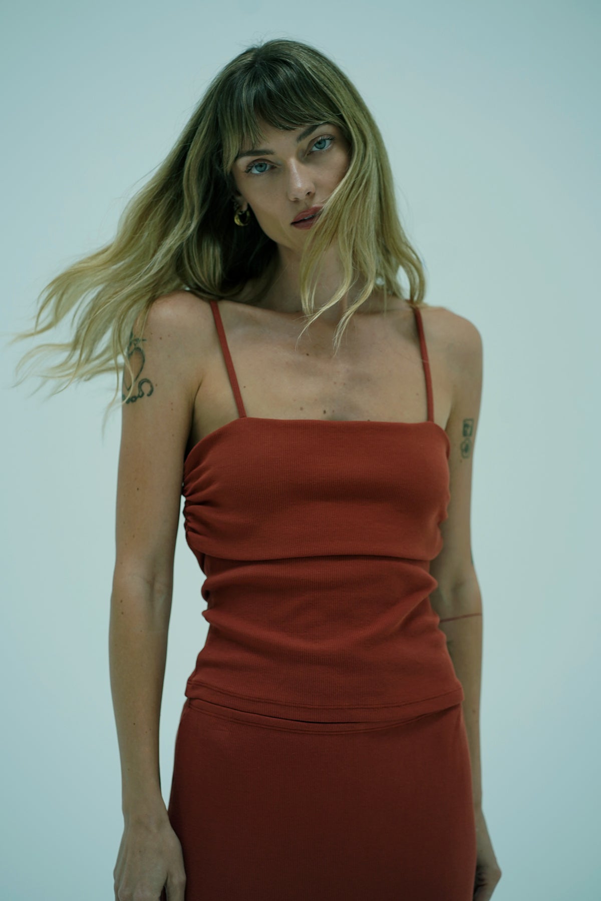 LNA Lanai Ribbed Tank in Bossa Nova