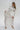 LNA Landon Ribbed skirt in off white 