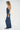 LNA Lila ribbed maxi dress in dark denim