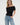 LNA Maeve Fold Over Top in black