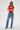 LNA Millie Cap Sleeve Sweater in red
