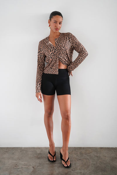 LNA Clothing | Shorty Black Bike Shorts