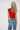 LNA Millie Cap Sweater in red 
