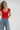 LNA Millie Cap Sweater in red 