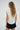 LNA Natia Tee in jet stream with knot detail on one shoulder