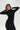 LNA Reed Ribbed Turtleneck in black