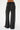 LNA Rylan Stripe Pant in black with ivory stripe