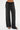 LNA Rylan Stripe Pant in black with ivory stripe