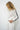 LNA Sottie Contrast collar top in ivory