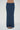 LNA Steph Ribbed Skirt in dark denim