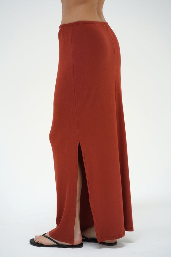 LNA Steph Ribbed Skirt in boss nova