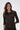 Snap Printed Ribbed Cardigan - Chocolate Python