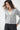 LNA Sterling Lace Trim Sweater In Heather Grey
