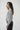 LNA Sterling Lace Trim Sweater In Heather Grey