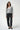 LNA Sterling Lace Trim Sweater In Heather Grey