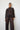 LNA Sylvee Sheet Stripe Button Up In Chocolate Black
