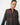 LNA Sylvee Sheet Stripe Button Up In Chocolate Black
