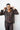 LNA Sylvee Sheet Stripe Button Up In Chocolate Black