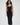 LNA Timeless Ribbed Tank Midi Dress in Black 
