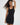 LNA Timeless Ribbed Tank Mini Dress in black 