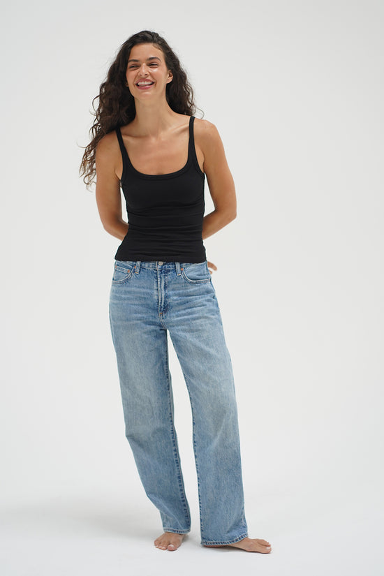 Timeless Ribbed Tank - Black