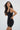 LNA Timeless Ribbed Tank Mini Dress in black 