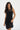 LNA Trey Open Knit Dress in black
