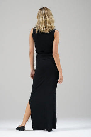 Vicente Rippen-Tanktop – Schwarz