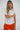 LNA Walker Brushed tee with cut out in white