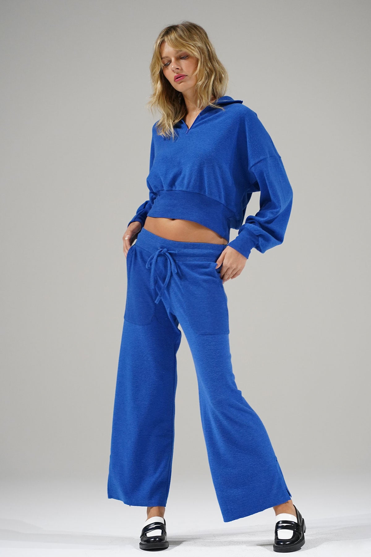 LNA Kismet-broek in blauwe limonade