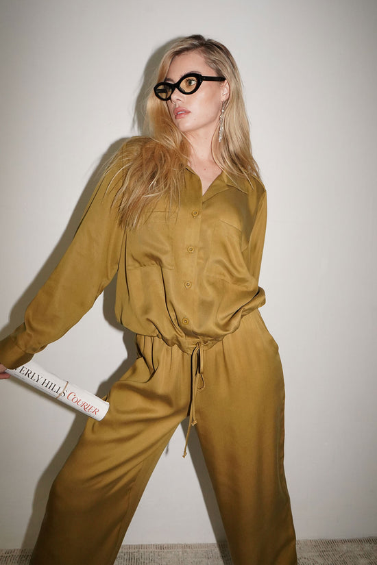 LNA Military Blouse in Fennel Seed