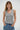 LNA Deep U Cotton Tank in Heather Grey