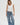 LNA Deep U Ribbed Tank in White