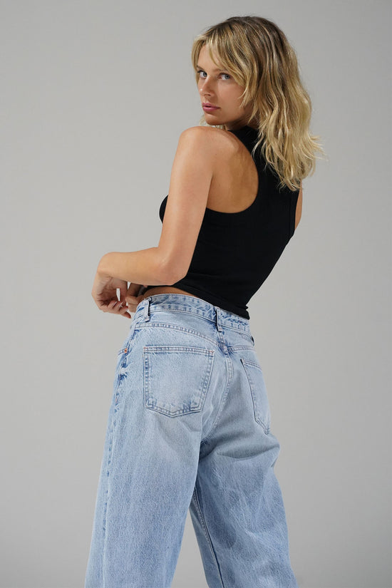 LNA Detra Cropped Tank in Black