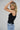 LNA Essential Ribbed Scoop Tank in Black