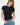 LNA Fitted Rib Crew Tee in Black