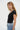 LNA Fitted Rib V Neck Tee in Black