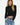 LNA Long Sleeve Ribbed Crew in Black