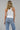 LNA Ribbed Skinny Racer Tank in White