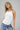 LNA Ribbed Skinny Racer Tank in White