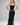 LNA Steph Ribbed Skirt in Black