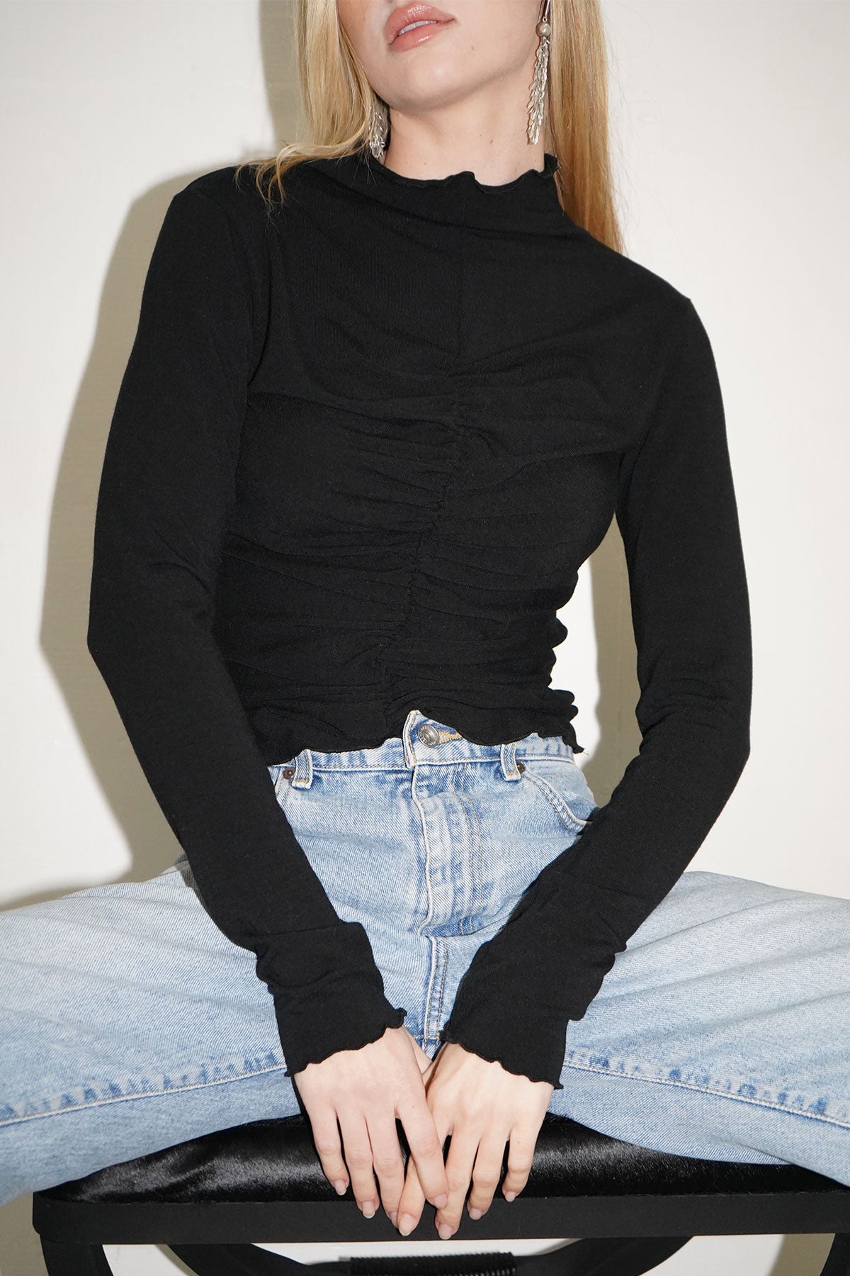 LNA Vertigo Top in Black