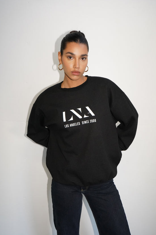 Sweat-shirt avec logo anniversaire LNA en noir 