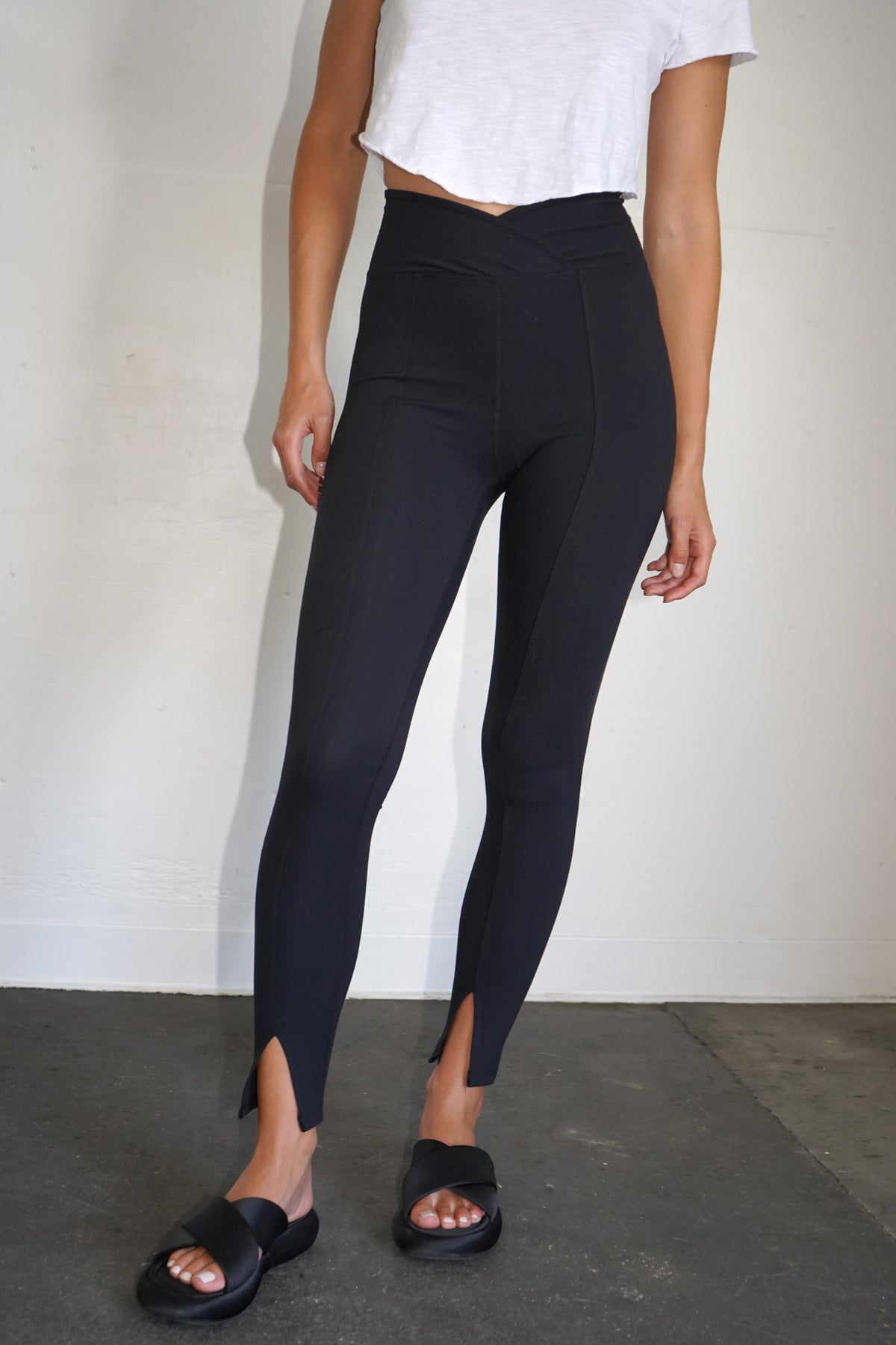 Lna ashlyn børstet spandex legging