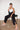 LNA Black Ribbed Kismet Pant 