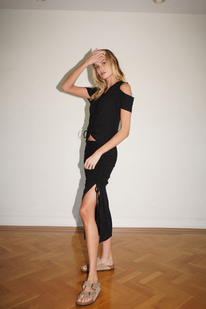 LNA Brighton Top in Black