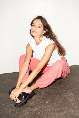 LNA Brushed Jogger Pant in Watermelon
