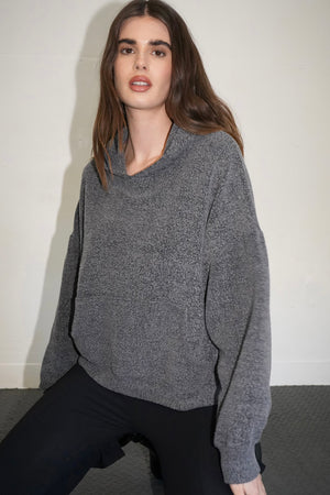 LNA Jura Sherpa Hoodie in Mazarine Blue