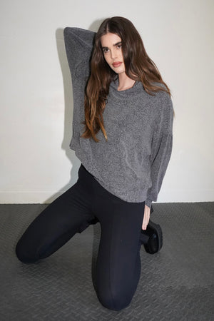 LNA Jura Sherpa Hoodie in Mazarine Blue