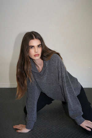 LNA Jura Sherpa Hoodie in Mazarine Blue